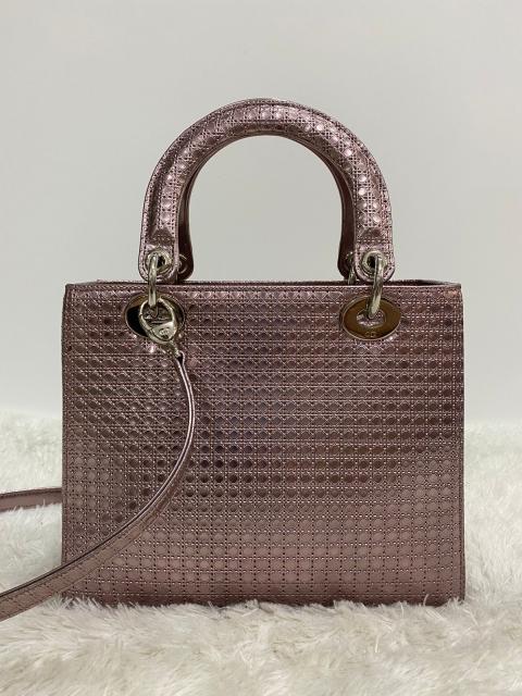 Lady dior best sale metallic pink